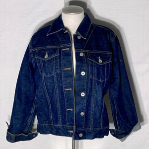 Vintage Reflect Jeans Oversized Dark Wash Button Up Denim Jean Jacket M